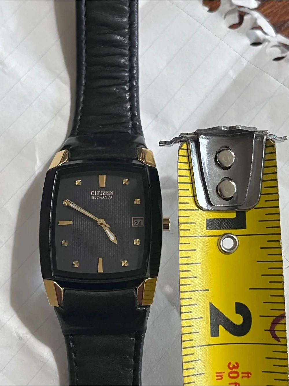 Citizen Men's Black and Gold Dress Watch